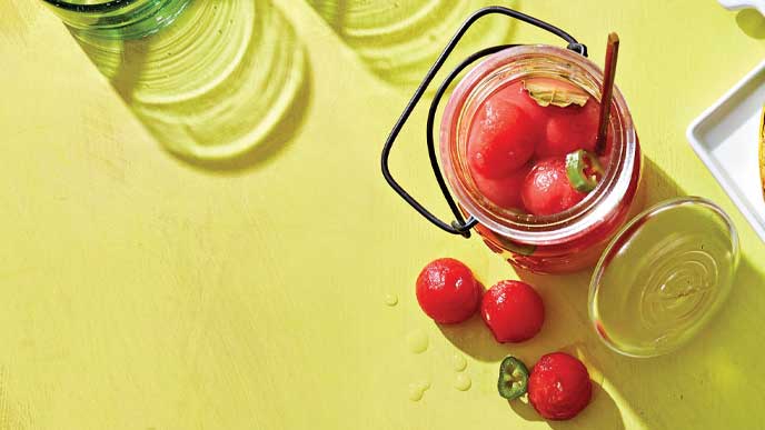 Pickled Watermelon Balls