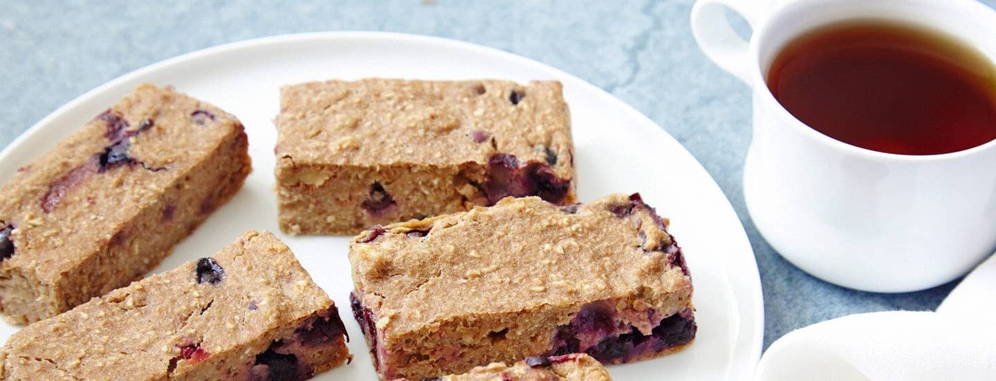 vegan banana blueberry granola bar recipe