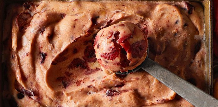 A scoop of Cherry-Almond Nice Cream