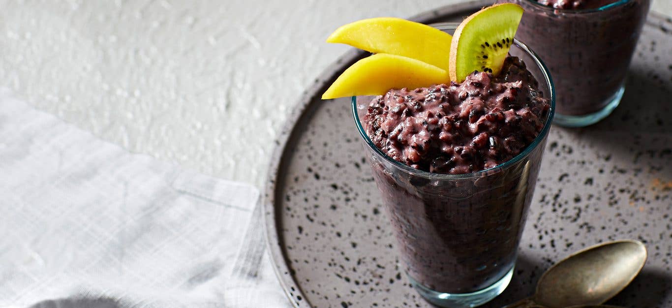 Easy Purple Sticky Rice Pudding