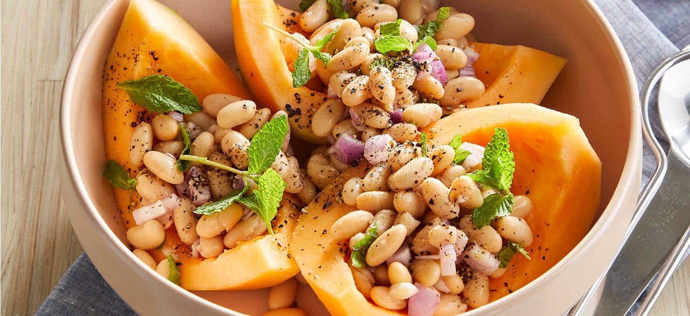 Melon and White Bean Salad