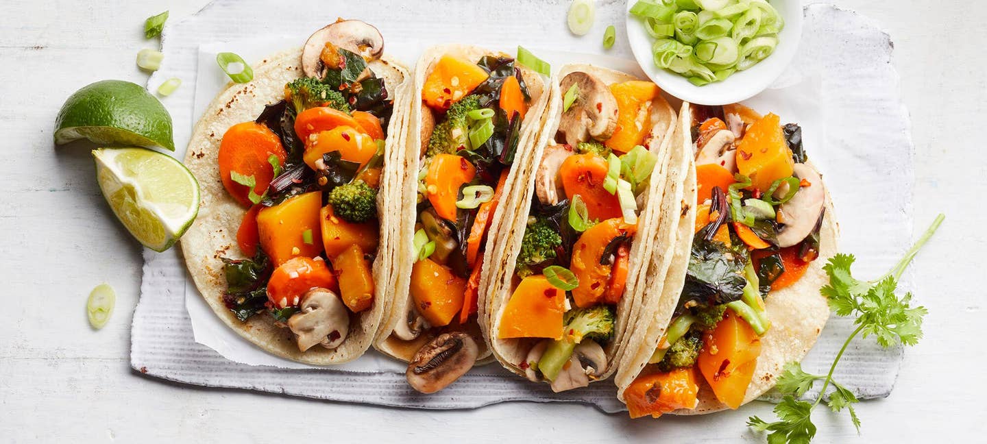 spicy vegan tacos