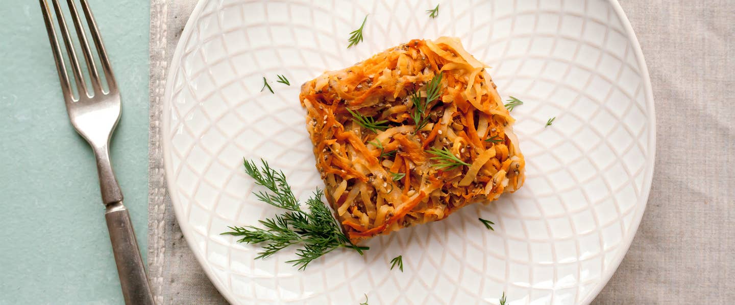 Tricolor Sweet Potato Vegan Kugel